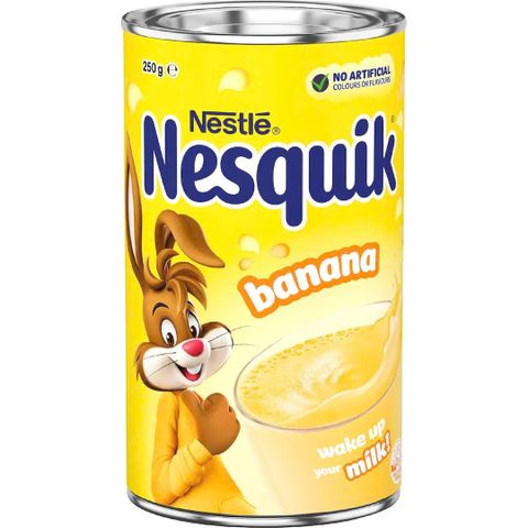 Bột Sữa Hương Chuối Nesquik 250g - Thức Uống Tiện Lợi Ngày Hè, Dễ Dàng Chuẩn Bị Cho Bữa Phụ Thơm Ngon