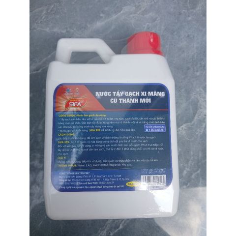 Nước Tẩy Gạch Xi Măng Sifa Cao Cấp 1200ML - Sản Phẩm Đa Năng Tẩy Sạch Vết Bẩn, Cặn Bẩn, Gạch Cũ Thành Mới