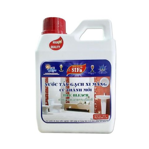 Nước Tẩy Gạch Xi Măng Sifa Cao Cấp 1200ML - Sản Phẩm Đa Năng Tẩy Sạch Vết Bẩn, Cặn Bẩn, Gạch Cũ Thành Mới