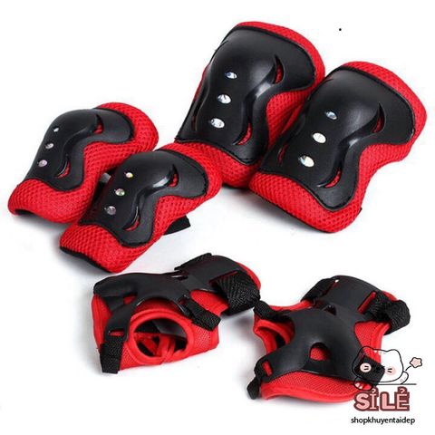 Bộ bảo vệ patin trẻ em 6 món - An toàn cho bé khi trượt patin, ván trượt, xe đạp - Giúp bảo vệ tay, chân và đầu gối hiệu quả