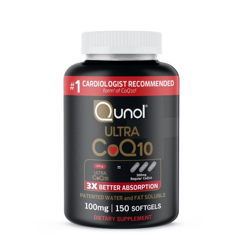 Viên Uống Hỗ Trợ Tim Mạch Qunol Ultra CoQ10 100mg - Tăng Cường Năng Lượng, Hấp Thu Gấp 3 Lần, Sản Phẩm Mỹ Chính Hãng