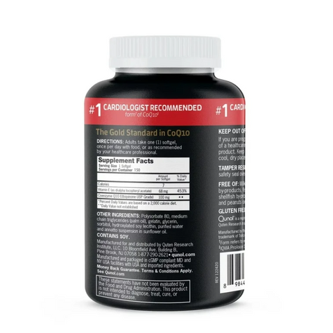 Viên Uống Hỗ Trợ Tim Mạch Qunol Ultra CoQ10 100mg - Tăng Cường Năng Lượng, Hấp Thu Gấp 3 Lần, Sản Phẩm Mỹ Chính Hãng
