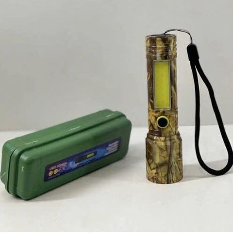 Đèn Pin MINI Siêu Sáng Có Zoom - Đèn Sáng Cao Cấp Tiện Dụng Cho Đi Bộ, Cắm Trại, Sử Dụng Khẩn Cấp - Tặng Kèm Hộp Mã 535 Màu Lính