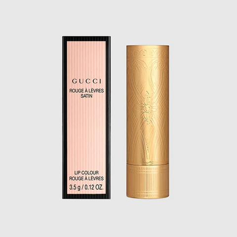 Son Gucci Rouge À Lèvres Satin Lipstick Màu 204 Peggy Taupe - Son Môi Cao Cấp Màu Nâu Socola Chính Hãng Dưỡng Ẩm Tốt