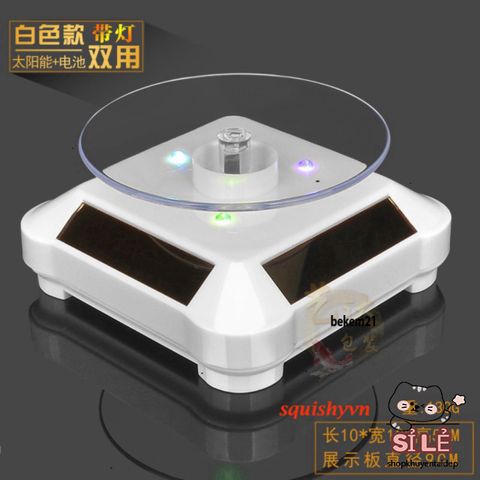 Bàn Xoay 360 Độ Hồng Ngoại Tích Điện - Đế Xoay Trưng Bày Sản Phẩm - Kích Thước 10x10x5cm, Nhiều Màu Sắc Chắc Chắn