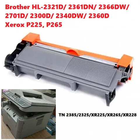 Hộp Mực In Laser TN 2385 Cho Máy In Brother HL-2320D/2361DN/ Xerox P225/P265 - Chất Lượng Cao, Bản In Sắc Nét
