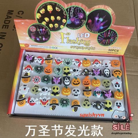 Nhẫn Phát Sáng LED Nhân Vật Hoạt Hình Điều Chỉnh Kích Thước - Quà Tặng học Sinh và Đồ Chơi Trẻ Em Thú Vị