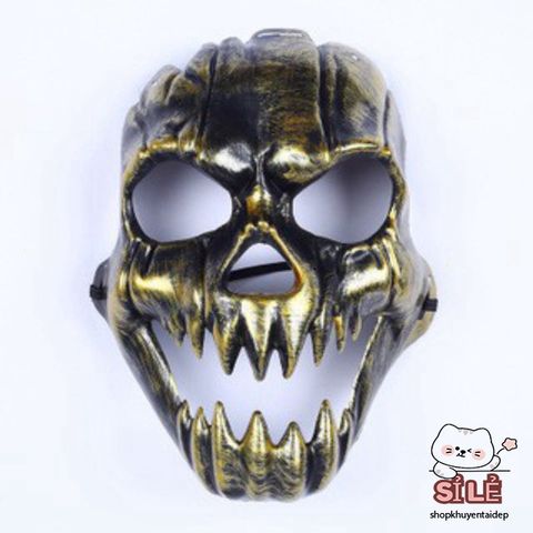 Mặt Nạ Halloween Đầu Lâu Xương Sọ Cho Nam - Phụ Kiện Hóa Trang Độc Đáo, Phong Cách Đặc Biệt, Quà Tặng Dành Cho Fan Hâm Mộ