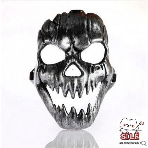 Mặt Nạ Halloween Đầu Lâu Xương Sọ Cho Nam - Phụ Kiện Hóa Trang Độc Đáo, Phong Cách Đặc Biệt, Quà Tặng Dành Cho Fan Hâm Mộ
