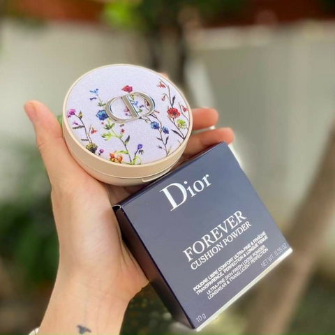 Phấn Nước Dior Forever Cushion Powder 001 Millefiori 10g - Phấn Trang Điểm Chính Hãng Cao Cấp, Giúp Da Rạng Rỡ, Có Chống Nắng SPF