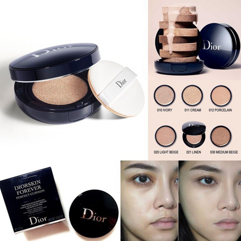 Phấn Nước Dior Diorskin Forever Perfect Cushion 15g - Phấn Trang Điểm Chính Hãng, Độ Che Phủ Tự Nhiên, Phù Hợp Với Mọi L
