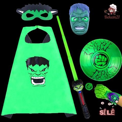 Bộ Trang Phục Hulk Độc Nhất Cho Người Lớn và Trẻ Nhỏ - Áo Liền Quần, Mặt Nạ & Găng Tay Hóa Trang Đầy Phá Cách