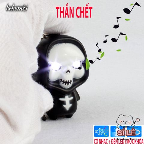 Móc Khóa Thần Chết Phát Sáng Đèn LED Kèm Nhạc - Phụ Kiện Thú Vị Xả Stress và Quà Tặng Độc Đáo Cho Fan Hâm Mộ