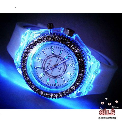 Đồng hồ LED phát sáng 7 màu - Đồng hồ đôi nam nữ thời trang, chống nước, phong cách trẻ trung, quà tặng hoàn hảo