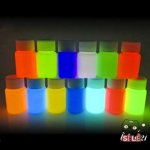 Sơn Dạ Quang 20ML An Toàn - Bộ 7 Màu Phát Sáng Rực Rỡ Cho Nghệ Thuật Trang Điểm, Nail Art Và Halloween
