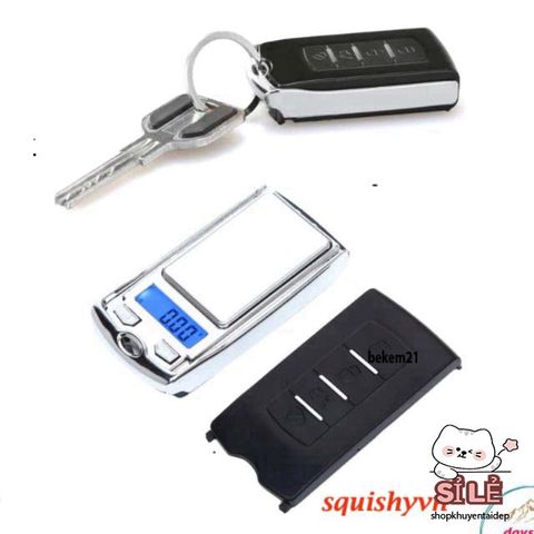 Cân Điện Tử Mini 200G/0.01g - Cân Móc Khóa Tiện Lợi Cho Trang Sức, Gia Vị, Vàng, Kim Cương - Chính Xác Cao, Dễ Mang Theo