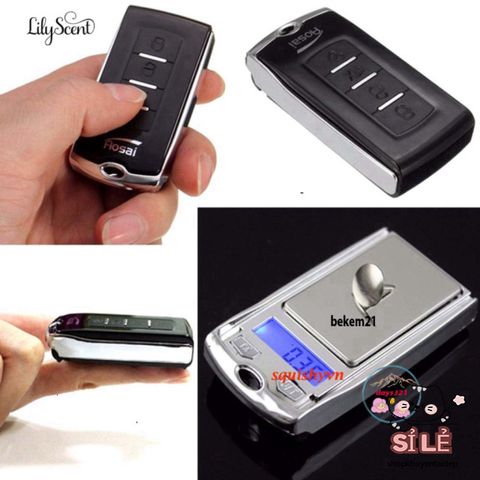 Cân Điện Tử Mini 200G/0.01g - Cân Móc Khóa Tiện Lợi Cho Trang Sức, Gia Vị, Vàng, Kim Cương - Chính Xác Cao, Dễ Mang Theo