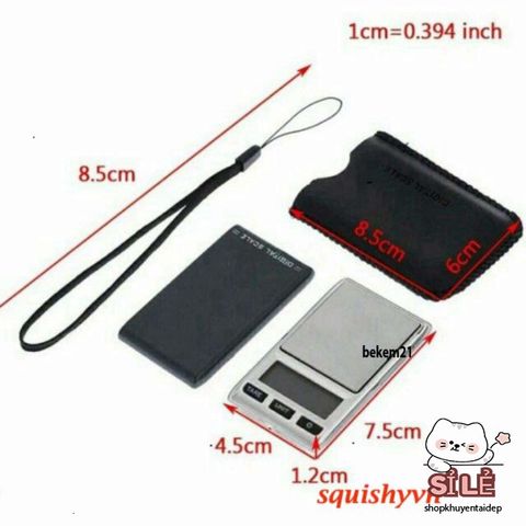 Cân Điện Tử Mini 200G/0.01g - Cân Móc Khóa Tiện Lợi Cho Trang Sức, Gia Vị, Vàng, Kim Cương - Chính Xác Cao, Dễ Mang Theo