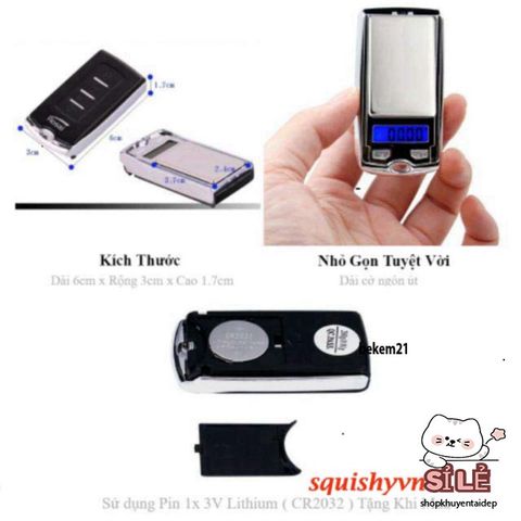 Cân Điện Tử Mini 200G/0.01g - Cân Móc Khóa Tiện Lợi Cho Trang Sức, Gia Vị, Vàng, Kim Cương - Chính Xác Cao, Dễ Mang Theo