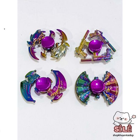 Fidget Spinner Kim Loại G21-40 Gradient - Cán Bằng, Giải Tỏa Stress, Hàng Chất Lượng, Độc Đáo, Vòng Bi êm ái, Kích Thước 6cm x 6cm