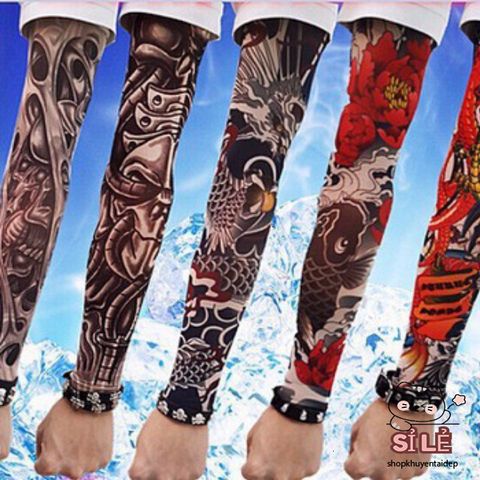 Găng Tay Giả Xăm Phong Cách Phượt - Găng Tay Chống Nắng Với Họa Tiết Thời Trang Dành Cho Nam Nữ - Phụ Kiện Độc Đáo Thời Thượng