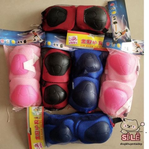 Bộ Bảo Hộ 6 Mảnh Cho Patin và Ván Trượt - An Toàn, Thời Trang, Chống Chấn Thương, Chất Liệu Mút Cao Su Điều Chỉnh