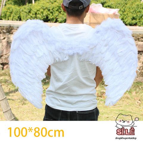 Cánh Thiên Thần Trắng - Phụ Kiện Hóa Trang Cho Bé, Đạo Cụ Chụp Ảnh Dễ Thương, Cotton Mềm Mại, Có Thiết Kế Đẹp Chi Tiết