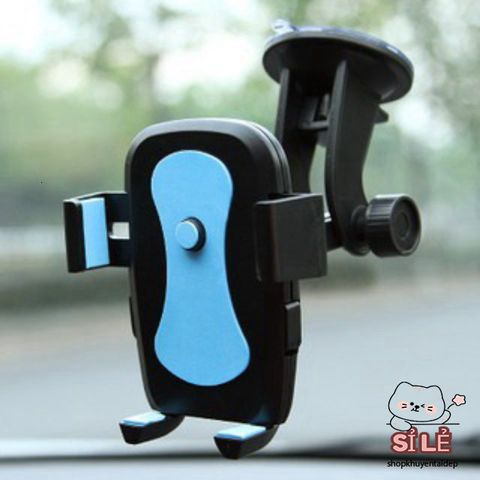 Giá Đỡ Điện Thoại Xoay 360 Độ - Phụ Kiện Ô Tô Tiện Lợi, Thiết Kế Gọn Nhẹ, Cố Định Chắc Chắn, Thích Hợp Với GPS và Camera Hành Trình