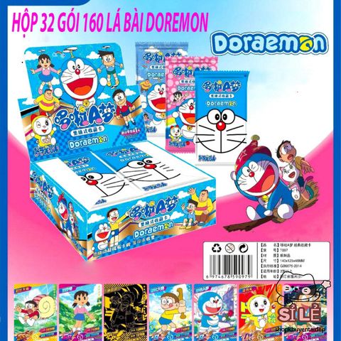 Bộ ảnh thẻ Doraemon - Bộ bài chơi Do or Drink, 52 lá + 2 Joker, quà tặng thú vị cho fan anime văn phòng phẩm