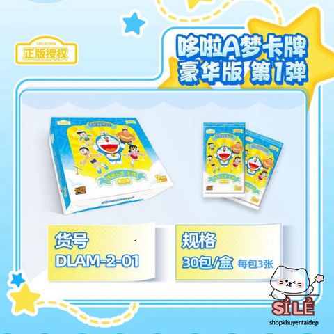Bộ ảnh thẻ Doraemon - Bộ bài chơi Do or Drink, 52 lá + 2 Joker, quà tặng thú vị cho fan anime văn phòng phẩm