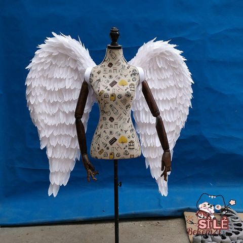 Đôi Cánh Thiên Thần Lông Vũ Rực Rỡ Dành Cho Cosplay Halloween - Trang Phục Hóa Trang Đặc Biệt Cho Trẻ Em và Người Lớn