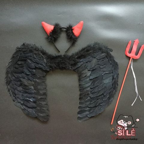 Đôi Cánh Thiên Thần Lông Vũ Rực Rỡ Dành Cho Cosplay Halloween - Trang Phục Hóa Trang Đặc Biệt Cho Trẻ Em và Người Lớn