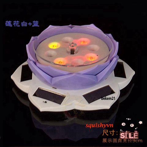 Bàn xoay 360 độ năng lượng mặt trời - Đế chụp sản phẩm chuyên nghiệp cho trang sức và đồ vật, có đèn LED hấp dẫn