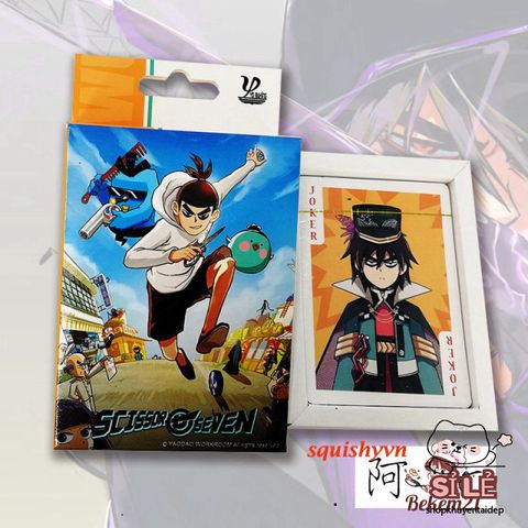 Bộ Bài Poker Hoạt Hình Scissor Seven Dễ Thương - 54 Lá Thẻ Bài Đáng Yêu Cho Fan Anime, Quà Tặng Cho Học Sinh