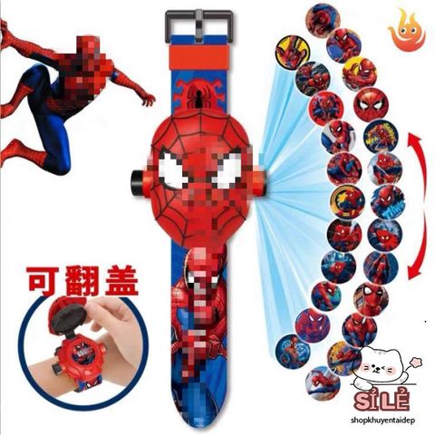 Đồng Hồ Chiếu Hình 3D Nhân Vật Hoạt Hình - Đồng Hồ Điện Tử Màu Sắc Dành Cho Bé Trai Gái, Quà Tặng Sáng Tạo Thú Vị