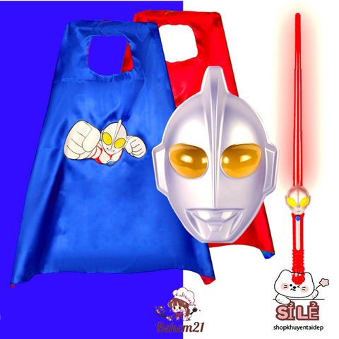Bộ Trang Phục Siêu Nhân ULTRAMAN Cho Bé Trai - Thời Trang Hóa Trang Halloween với Đèn LED và Âm Thanh Cosplay