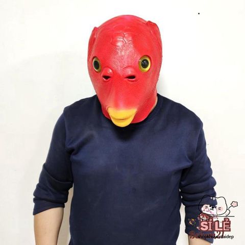 Mặt Nạ Quái Vật Đầu Cá Xanh Lá - Phụ Kiện Halloween Phong Cách Độc Đáo Cho Sự Kiện Hóa Trang và Chụp Ảnh