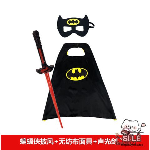 Bộ Trang Phục Hóa Trang Người Dơi Cho Trẻ Em - Chất Liệu Satin Mịn Mượt Dành Cho COSPLAY Siêu Anh Hùng