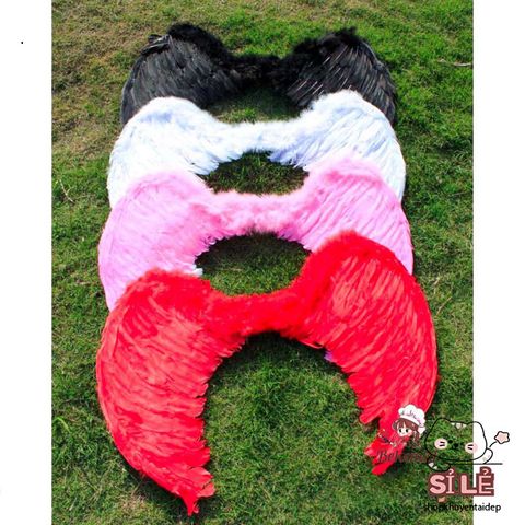 Cánh Thiên Thần Lông Vũ 3D - Phụ Kiện Trang Phục Halloween Cho Trẻ Em & Người Lớn - Đồ Hóa Trang Thú Vị, Quà Tặng Độc Đáo