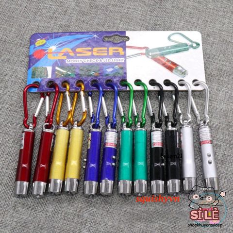 Đèn Pin Laser Mini Đa Năng 3 Tính Năng - Dụng Cụ Tiện Ích Nhỏ Gon Cho Giáo Viên, Kỹ Sư, Sinh Viên – Pin Bật Tắt Đơn Giản