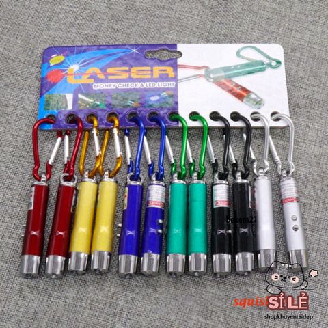 Đèn Pin Laser Mini Đa Năng 3 Tính Năng - Dụng Cụ Tiện Ích Nhỏ Gon Cho Giáo Viên, Kỹ Sư, Sinh Viên – Pin Bật Tắt Đơn Giản