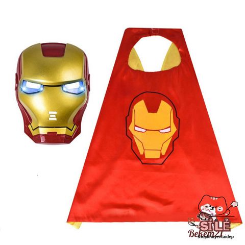 Bộ Trang Phục Siêu Anh Hùng Cho Bé - Ironman, Người Nhện, Hulk, Captain America, Mặt Nạ Phát Sáng, Gậy Ánh Sáng - Thời Trang Cosplay Trẻ Em