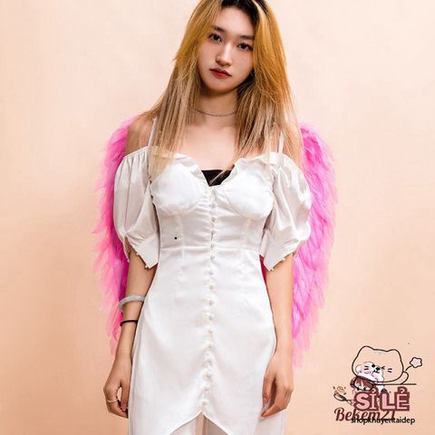Đôi Cánh Thiên Thần Lông Vũ Đẹp - Phụ Kiện Hóa Trang Cosplay Nhiều Màu Sắc Cho Trẻ Em và Người Lớn