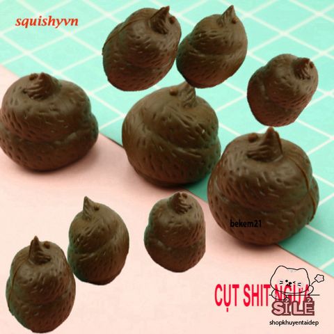 Móc Khóa Hình Cục Shit Ngựa - Đồ Chơi Bóp Squishy Dễ Thương, Giải Tỏa Căng Thẳng, Phù Hợp Với Fan Gudetama