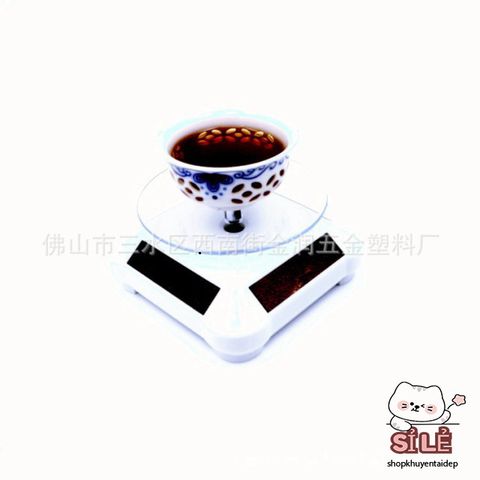 Bàn Xoay Trưng Bày Sản Phẩm 360 Độ - Đĩa Xoay Chụp Ảnh Độc Đáo Bằng Nhựa ABS Chạy Pin hoặc Năng Lượng Mặt Trời