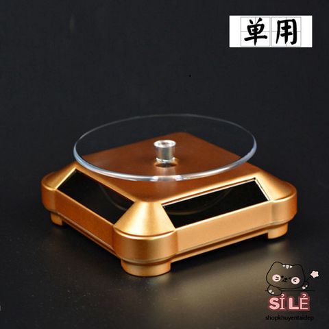Bàn Xoay Trưng Bày Sản Phẩm 360 Độ - Đĩa Xoay Chụp Ảnh Độc Đáo Bằng Nhựa ABS Chạy Pin hoặc Năng Lượng Mặt Trời