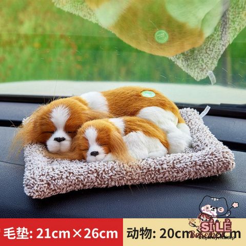 Gấu Cún Xám Trắng - Thú Cưng Lông Mượt Khử Mùi Ô Tô, Giống Thật 99% Siêu Đẹp - Chó Mèo Âm Thanh Phát Triển Kích Thích Trẻ Em