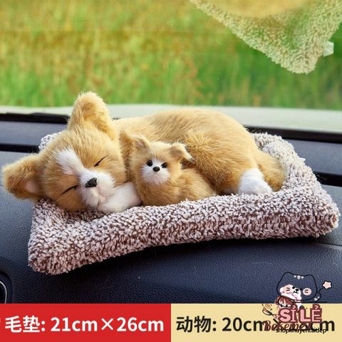 Gấu Cún Xám Trắng - Thú Cưng Lông Mượt Khử Mùi Ô Tô, Giống Thật 99% Siêu Đẹp - Chó Mèo Âm Thanh Phát Triển Kích Thích Trẻ Em