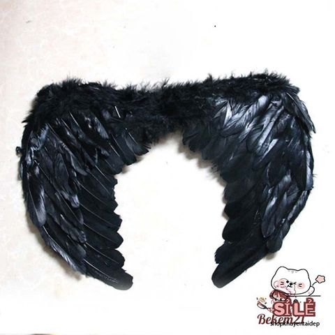 Cánh Thiên Thần và Ác Quỷ Bằng Lông Vũ - Phụ Kiện Cosplay Halloween Size S, M, L - Thời Trang Độc Đáo cho Fan Hâm Mộ