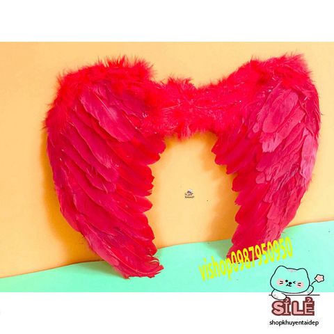 Cánh Thiên Thần và Ác Quỷ Bằng Lông Vũ - Phụ Kiện Cosplay Halloween Size S, M, L - Thời Trang Độc Đáo cho Fan Hâm Mộ
